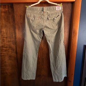 True Religion Olive Green Chinos